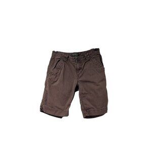 Eddie Bauer Brown Cargo 100% Cotton Hiking Outdoor Bermuda Shorts Sz 2